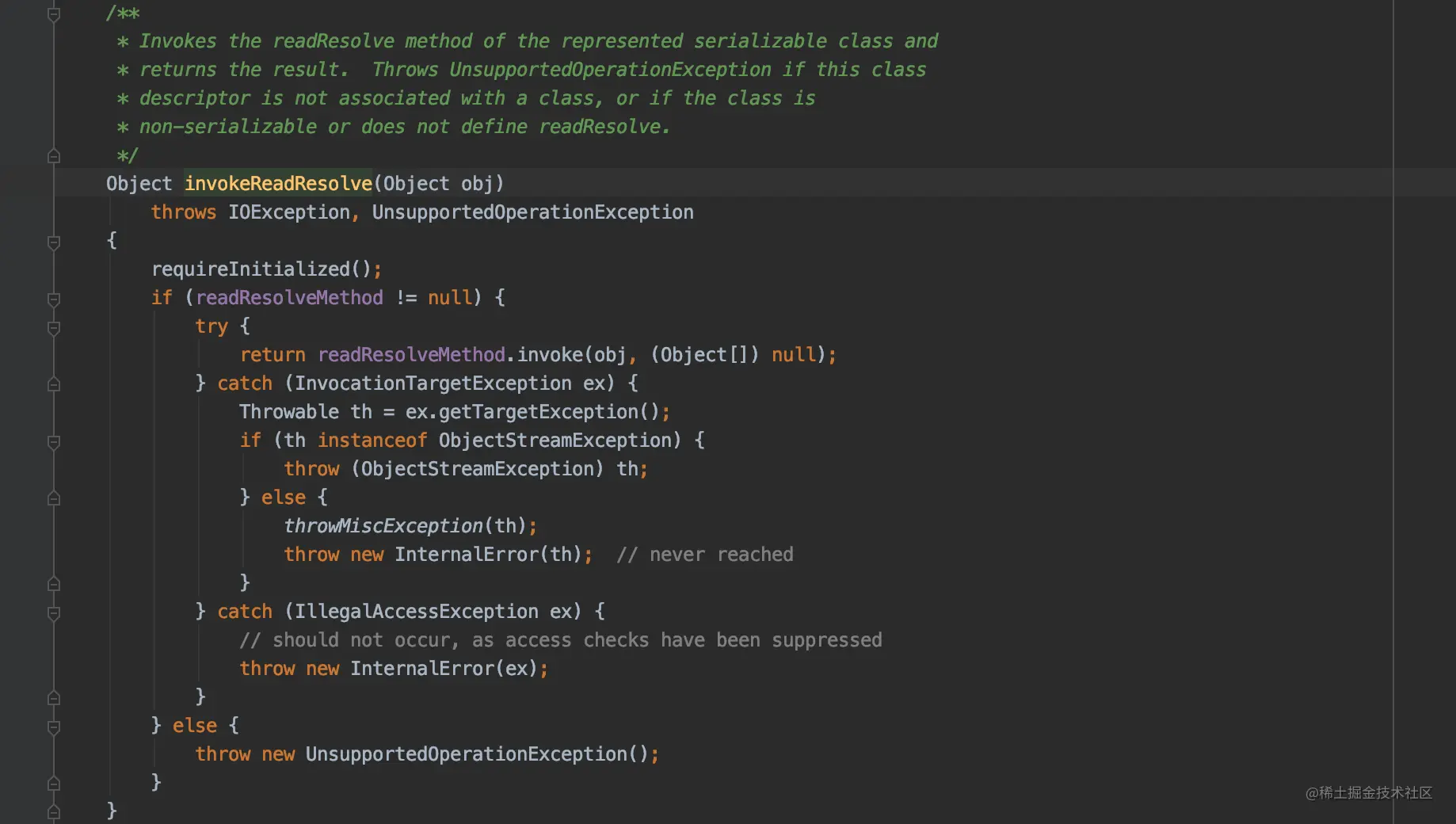 invokeReadResolve(Object obj)