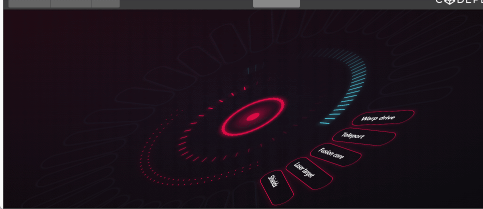 弧形菜单动画演示