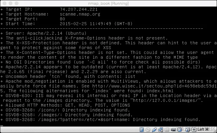 使用 Nikto 评估 Web 服务器问题
