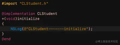 CLStudent的+initialize方法