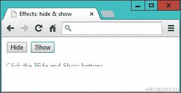 元素正在被显示的过程中