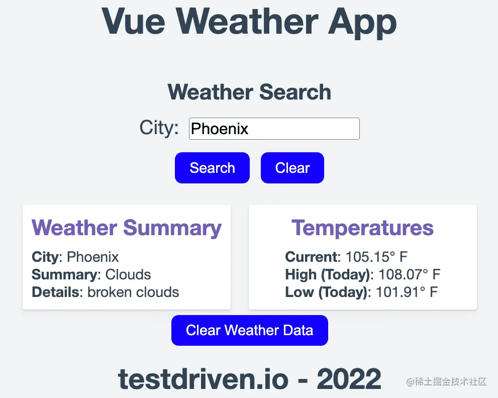 Vue Weather App Walkthrough - Step 3