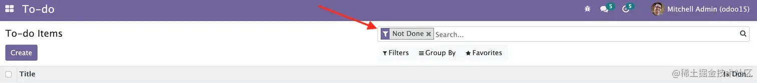  任务清单默认选中Not Done