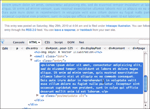 查看 Firebug 的视图