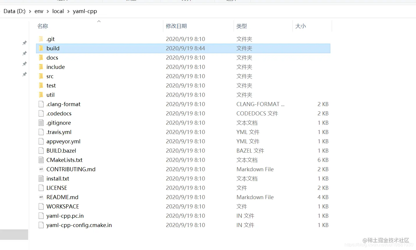 yaml-cpp的目录结构