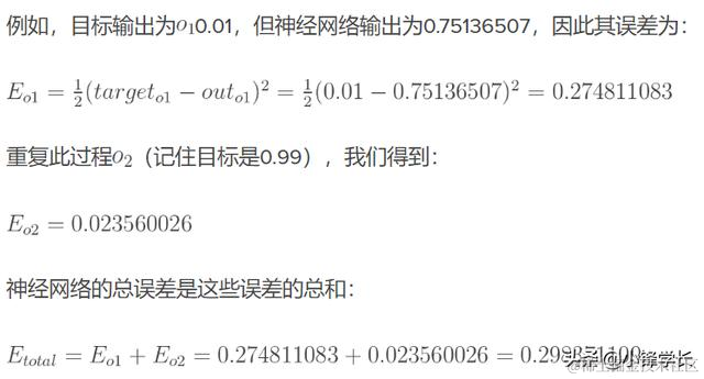 用示例一步步解释BP反向传播神经网络