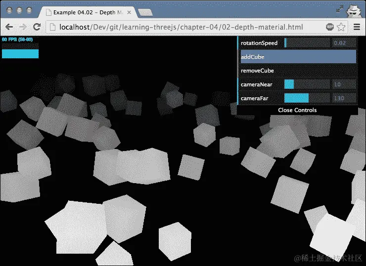 THREE.MeshDepthMaterial