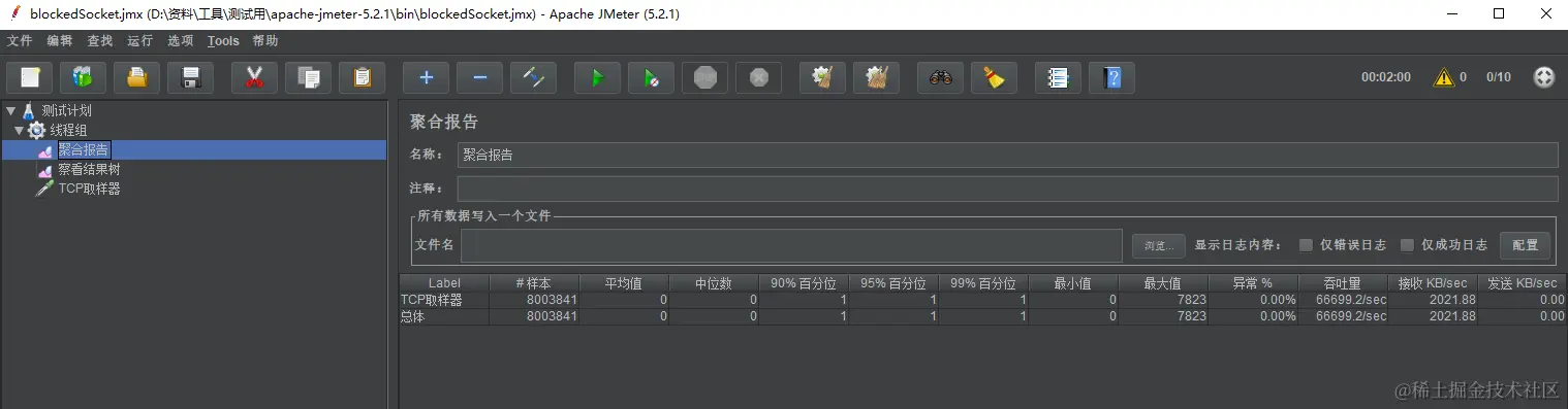 伪异步IO 10线程压测吞吐量.png