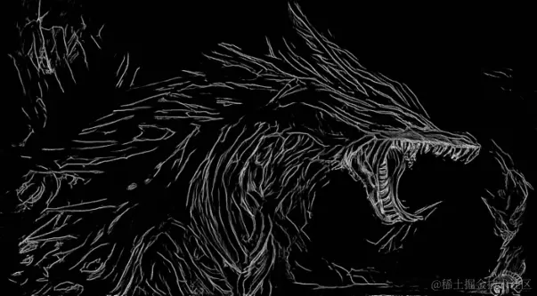 龙的线稿图