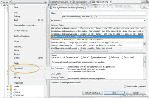 Time for action — creating a bundle using the Symfony2 console command