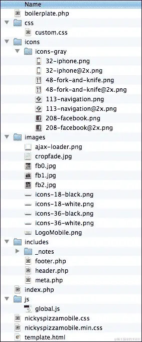 一个新的 jQuery Mobile 样板
