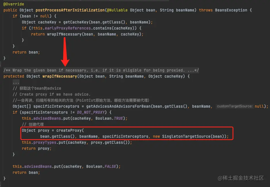 AbstractAutoProxyCreator-wrapIfNecessary