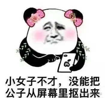 小女子不才，没能把公子从屏幕里抠出来_抠出来_小女子_不才_屏幕_没能表情