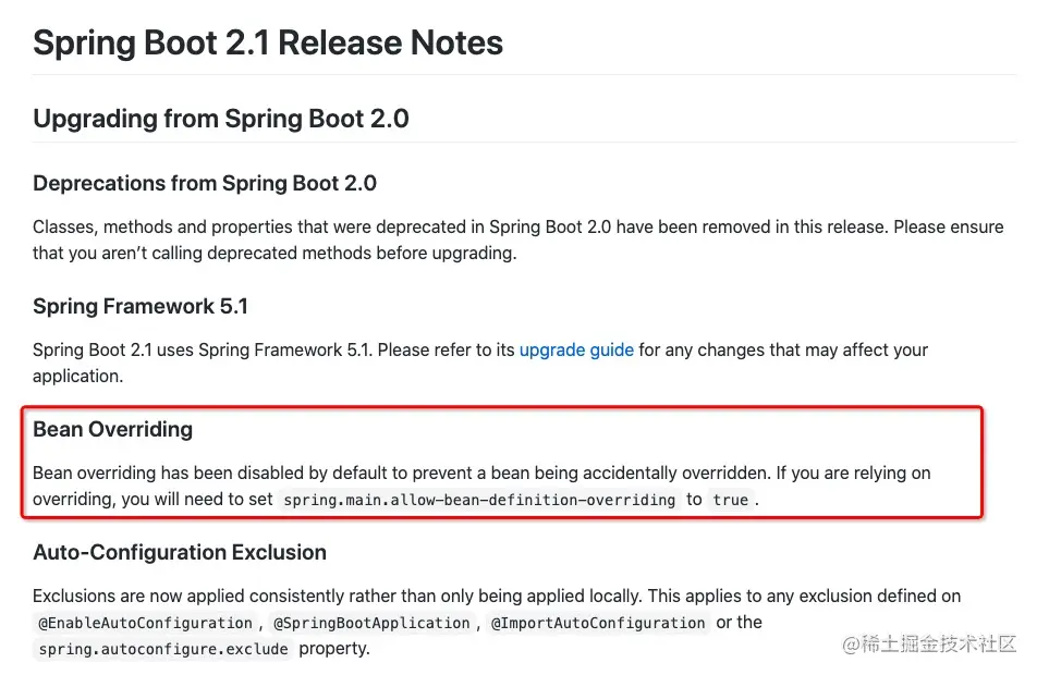 Spring Boot 2.1 Release Notes