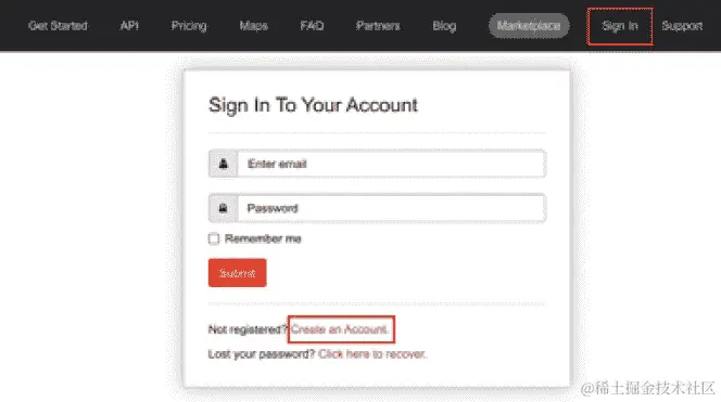 图 7.3 – 创建 OpenWeatherMap 账户