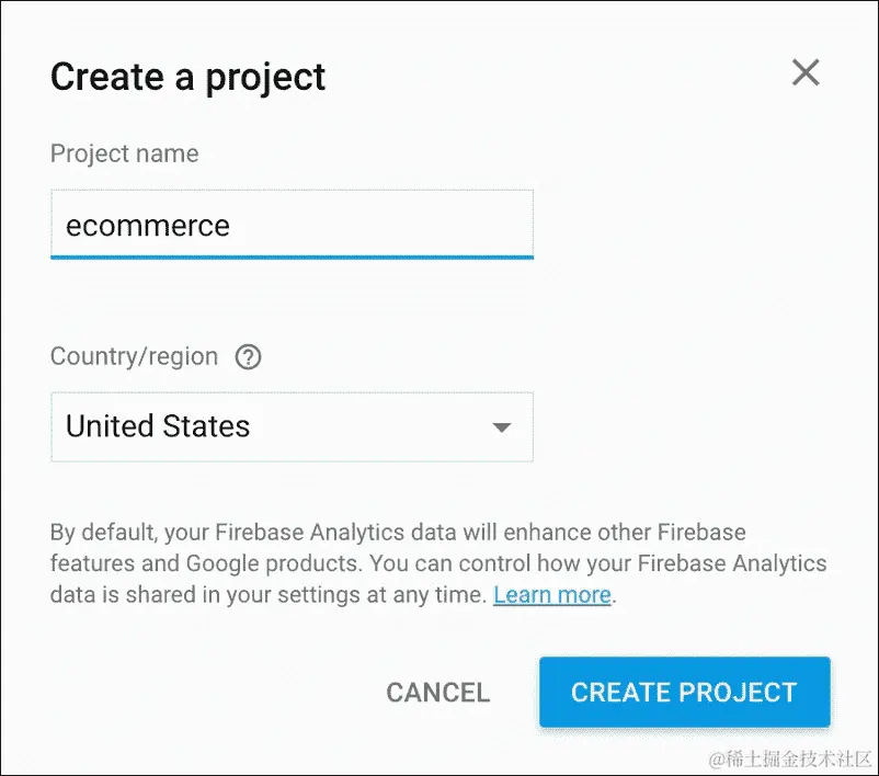 创建 Firebase 项目