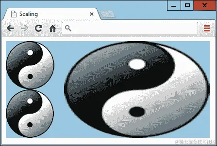 将图像放大然后再次缩小