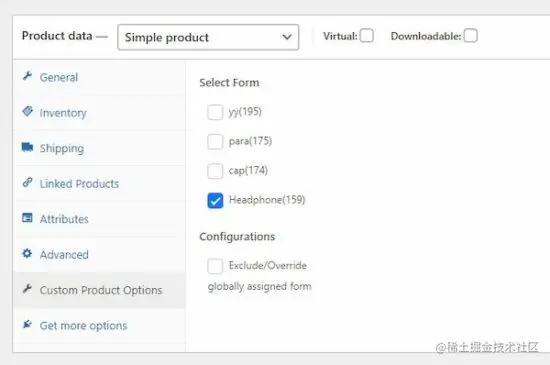 product addons mapping