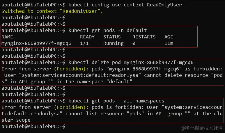 图 4.4：演示不同用户权限