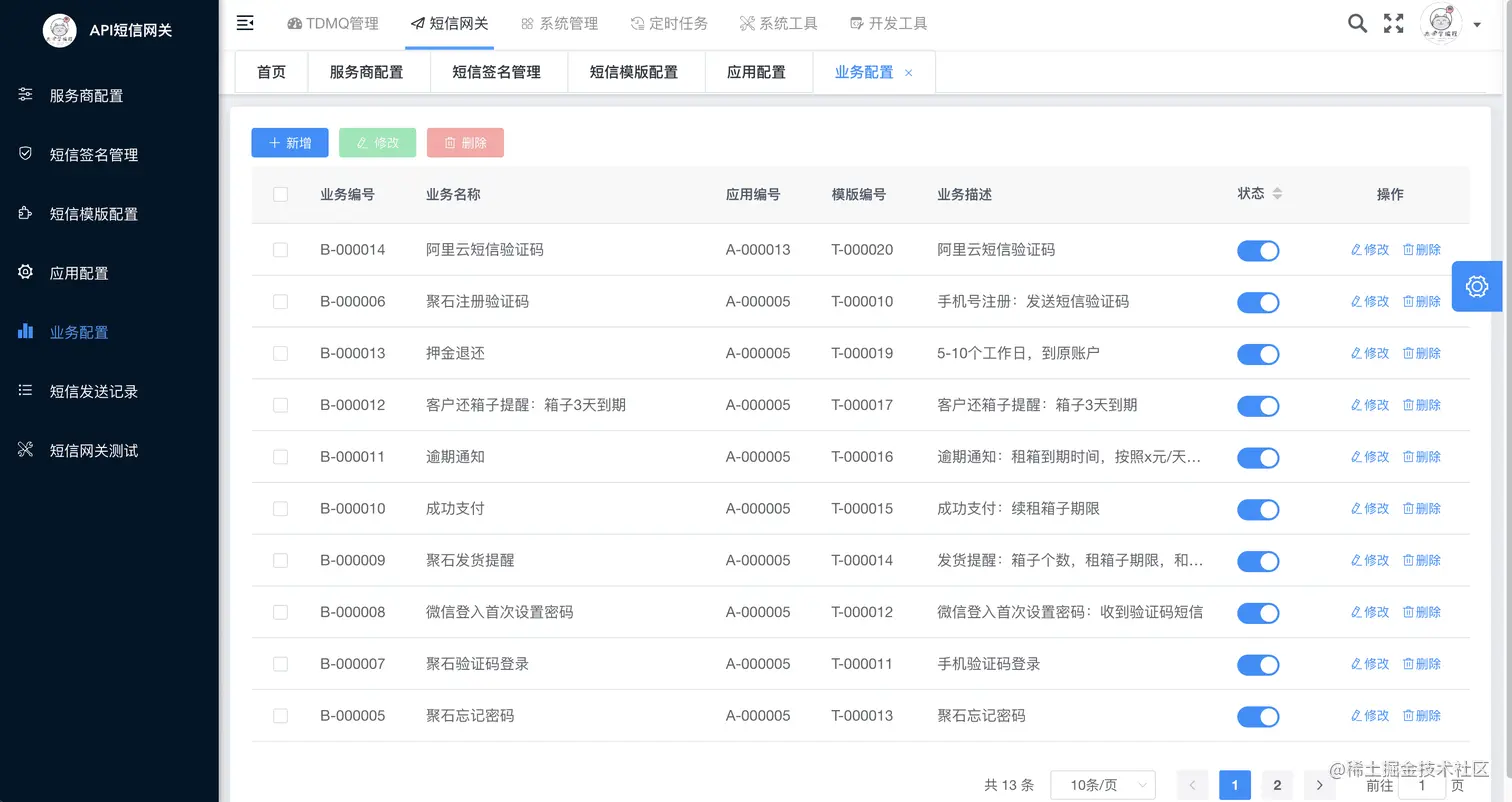 杰子学编程-业务模版配置