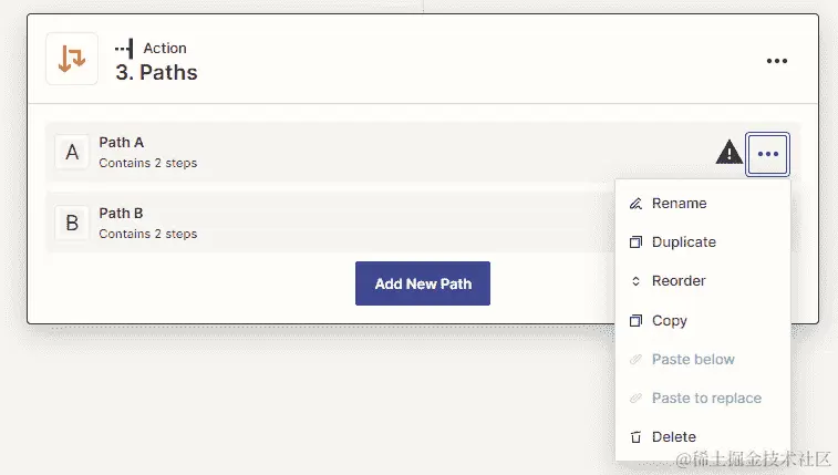 图 7.6 - ﻿使用 Zapier 应用程序设置分支概述