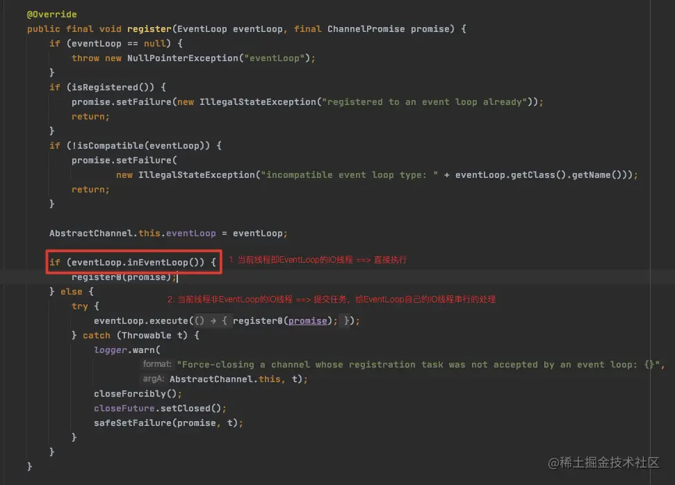 AbstractChannel#AbstractChannel#register()方法