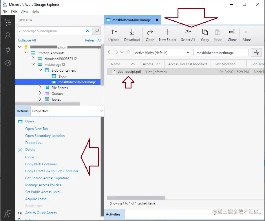 Uploaded file options