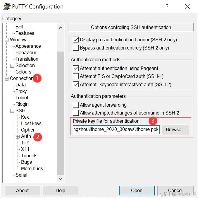 PuTTy 安全联机设定