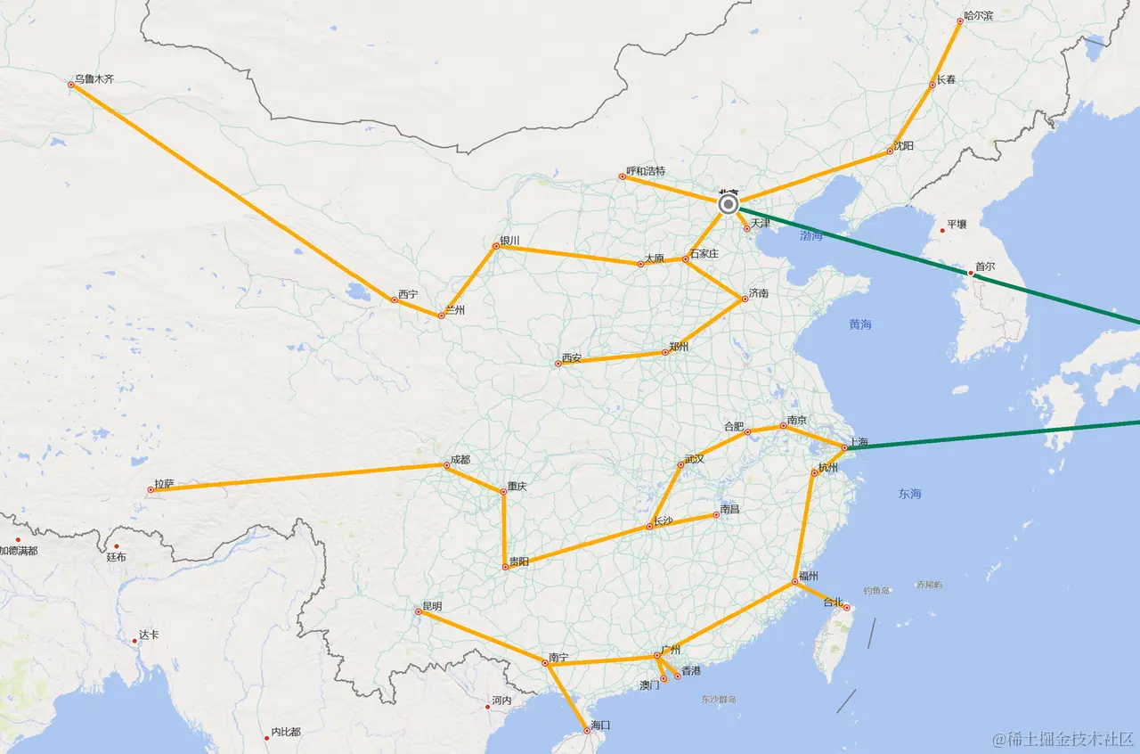 蟹堡王全国的通信路线图