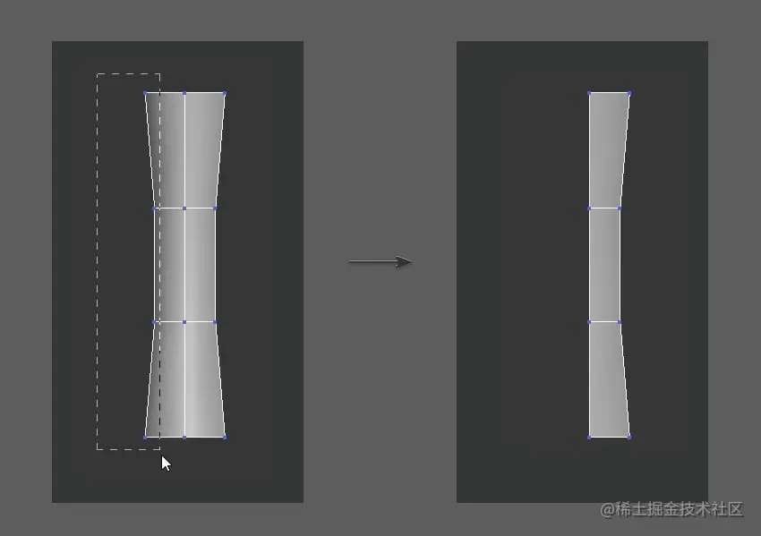 删除一半的控点