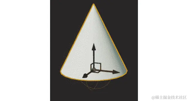 图 15.1：分配给 BP_Pickable_Base actor 类的 MeshComp UStaticMeshComponent 的 Shape_Cone 网格