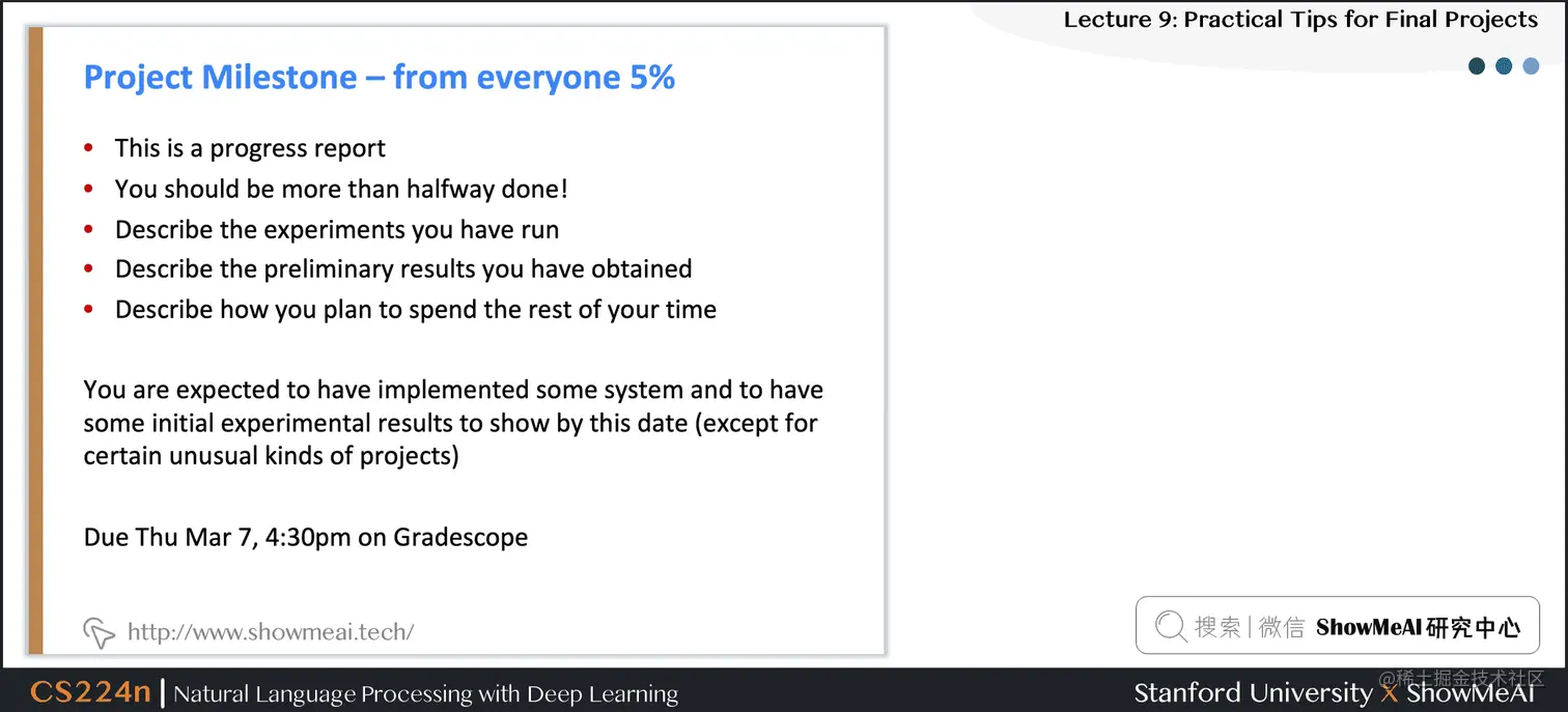 Project Milestone – from everyone 5%