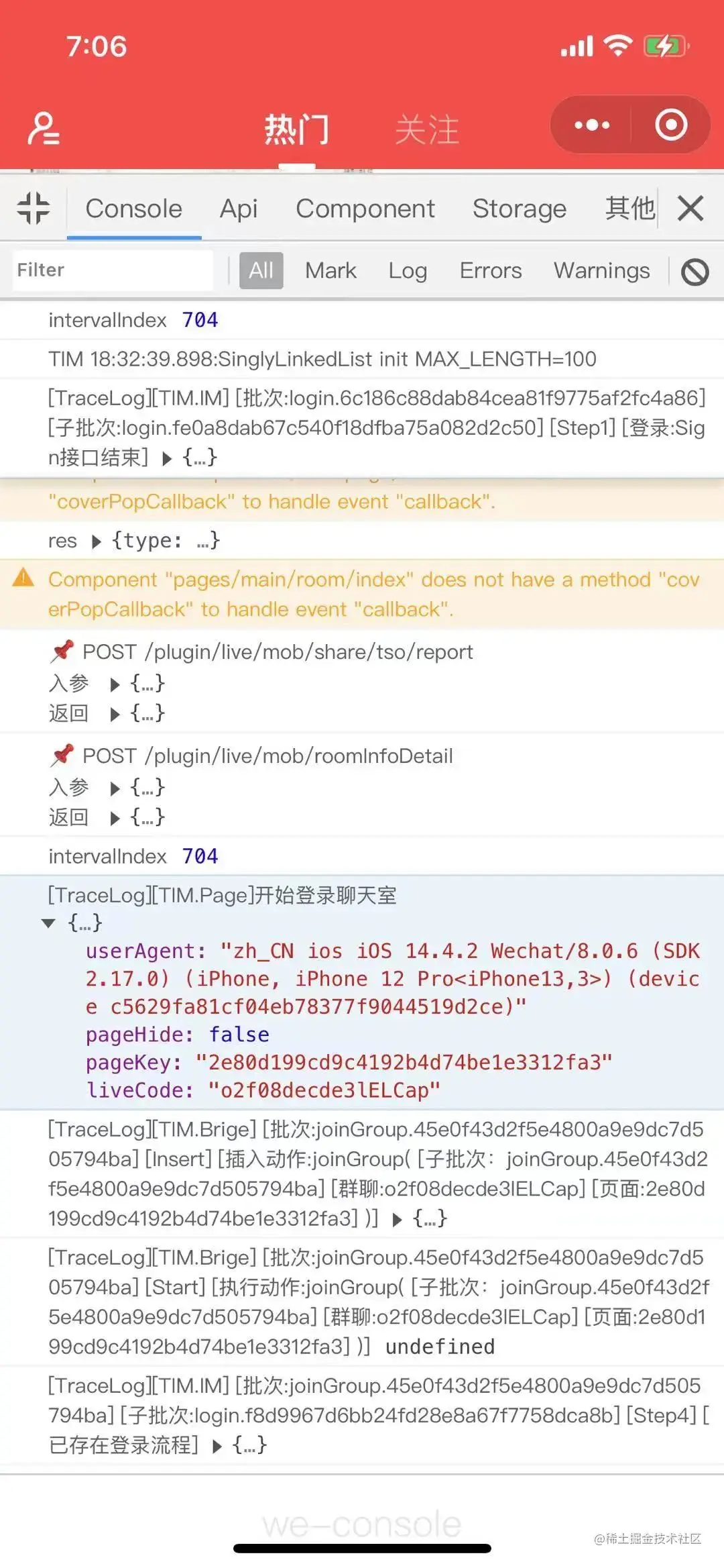 Console选项卡界面