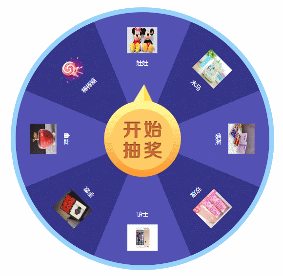 GIF 转盘抽奖动效图