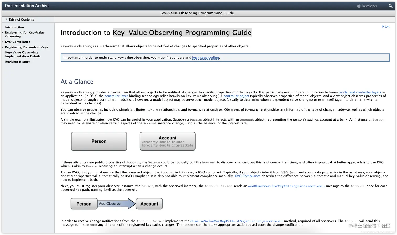 Key-Value Observing Programming Guide
