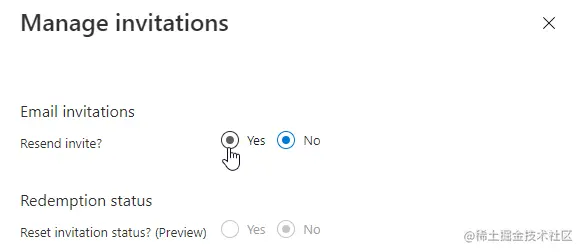azure manage invitations resend invite