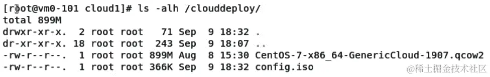 图 11.33 - 检查目录内容