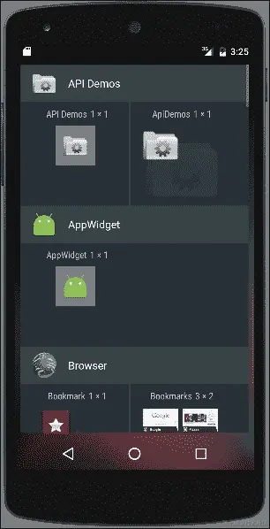 创建主屏幕小部件