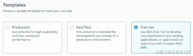 图 5.4 – 选择免费层