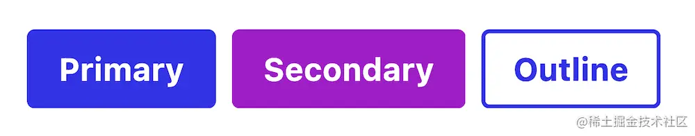 使用 Rebass 创建的按钮。