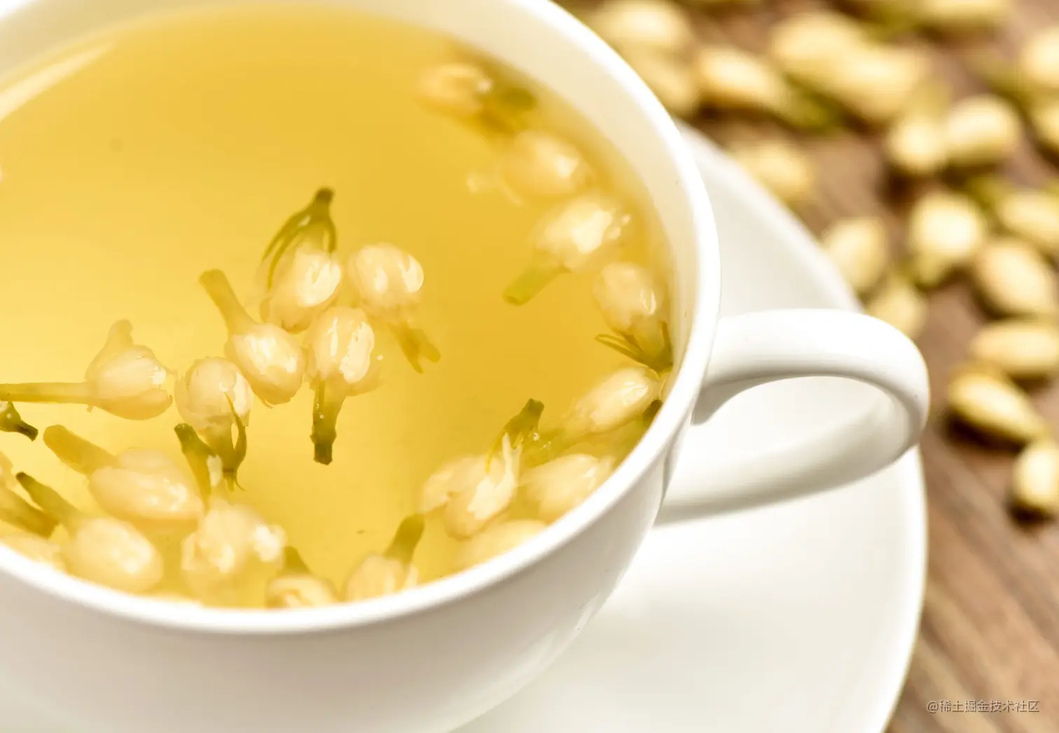 hot jasmine green tea