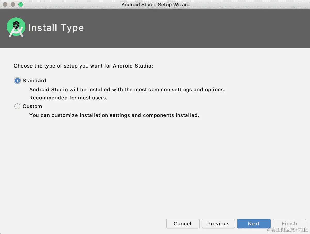 图 0.4：安装类型对话框
