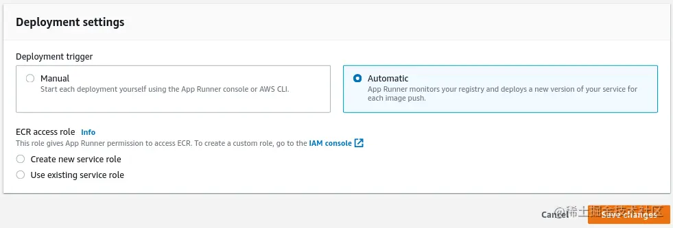 Changing from manual to automatic deployment