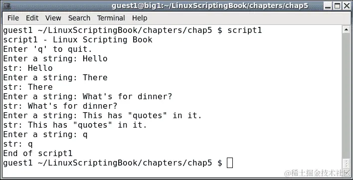 第五章 - 脚本 1