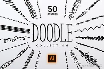 doodle brush Illustrator