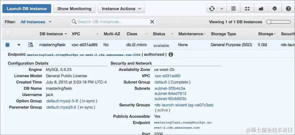 使用亚马逊关系数据库服务
