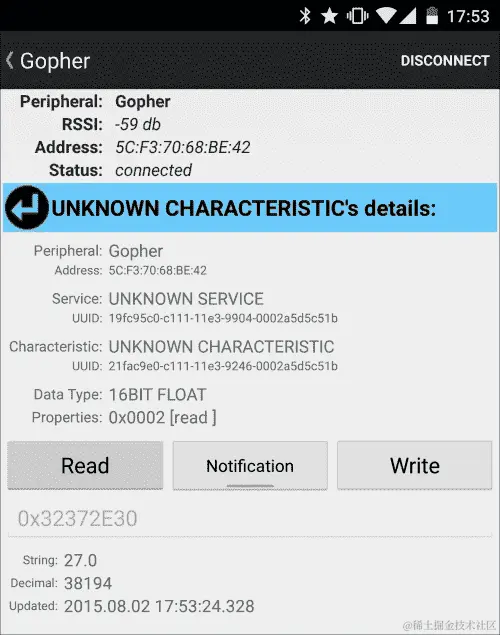 向蓝牙低功耗添加传感器服务