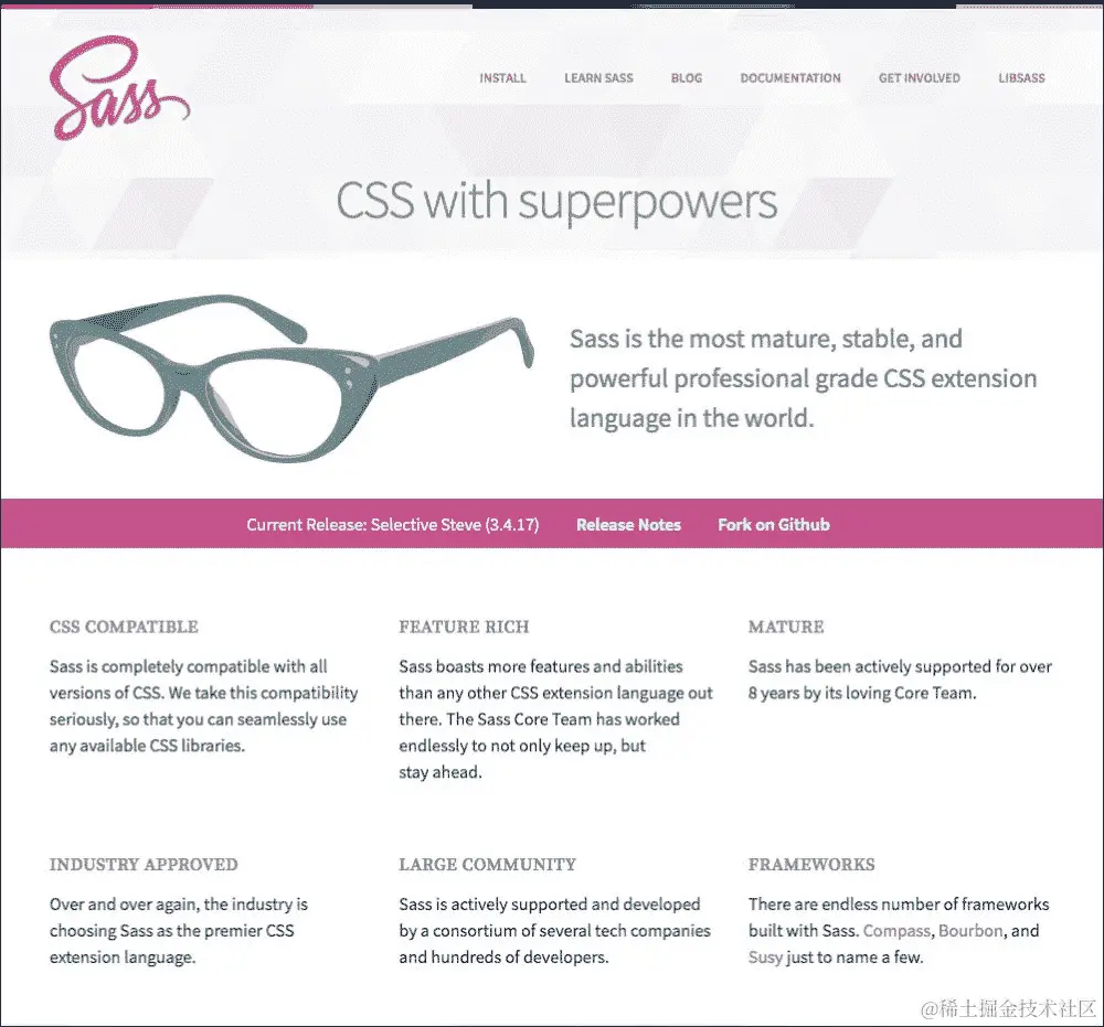 SASS – the most mature preprocessor