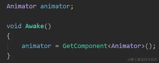 图 17.27 - 缓存 Animator 引用