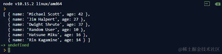 图 7.32：profiles.sort()函数的输出